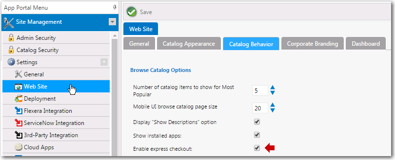 Enable Express Checkout Option